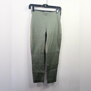 Everlane green pull on the work pant ankle tapered stretch size 0 new